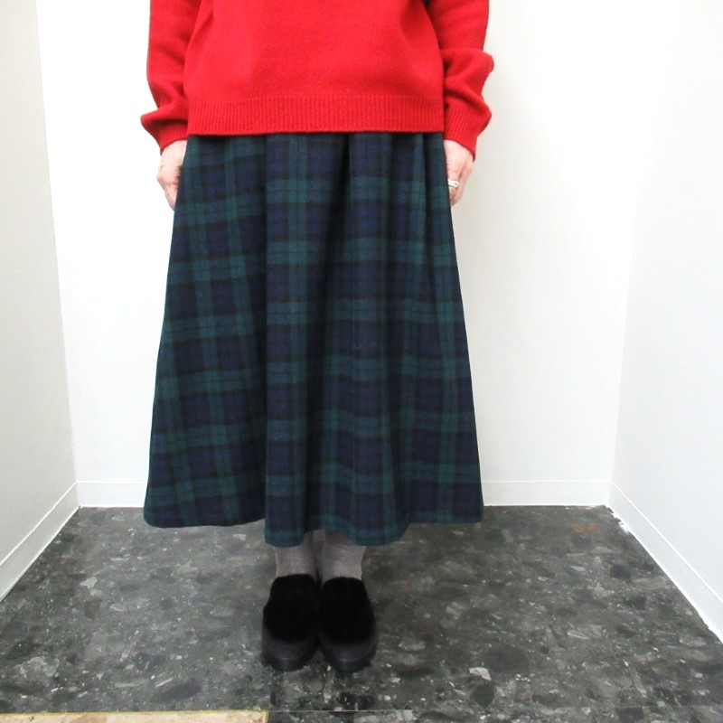 Parkes タータンチェックタックスカート /BW3 【日本製】